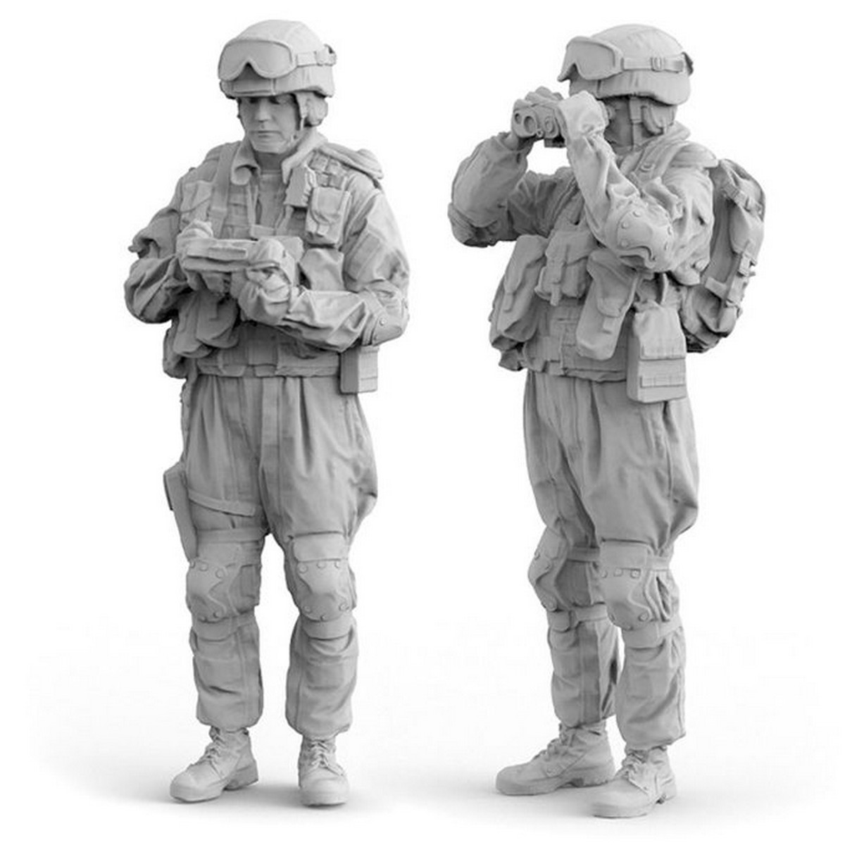 源模居GK 1/35树脂模型 军事题材 俄罗斯士兵 手办白模 1403R