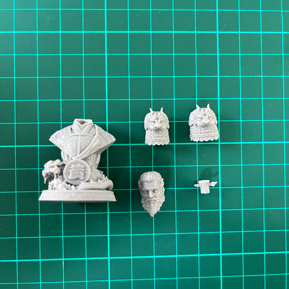 60mm黄忠 摆件兵人gk白模玩具手办树脂模型-323j