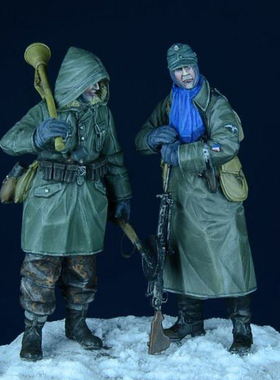 源模居GK树脂白模模型1/35 二战士兵 军事题材手办兵人军人300RMJ
