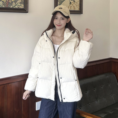 泡芙短款加厚羽绒服女