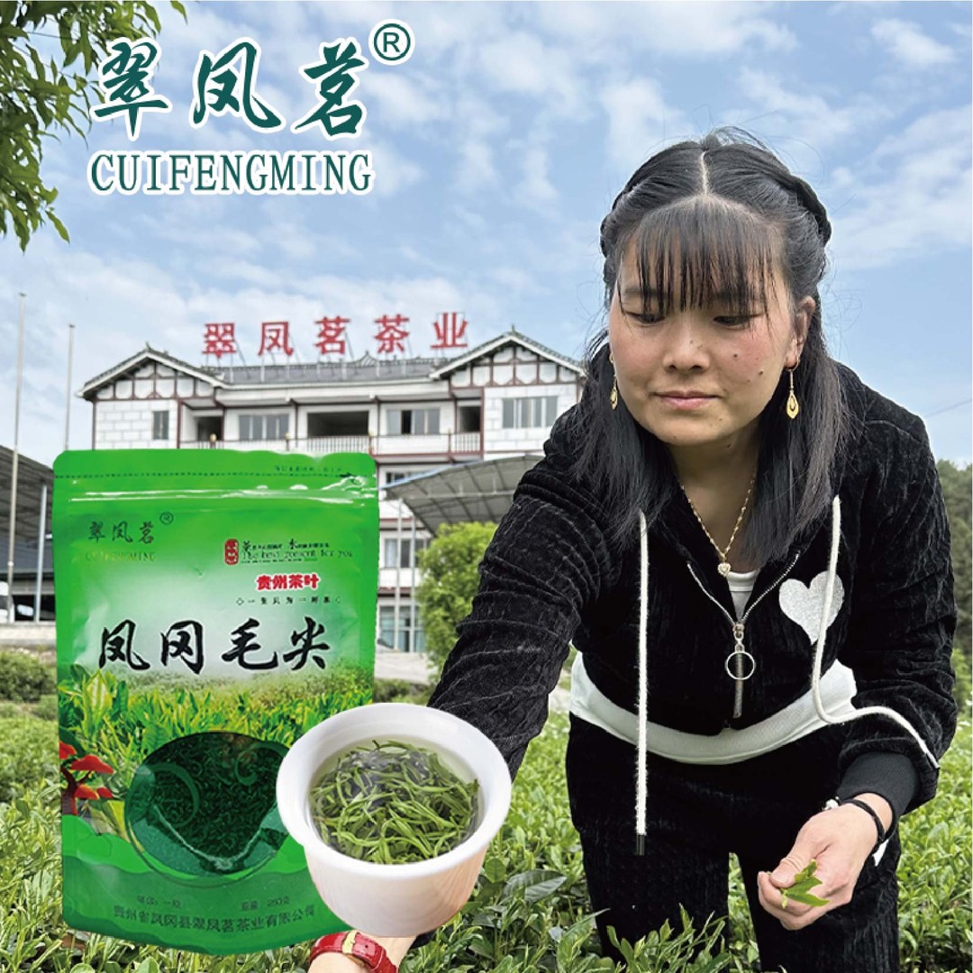 翠凤茗凤冈锌硒茶贵州绿茶春茶鲜嫩原产品牌好喝早春采摘滋味鲜爽