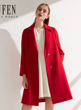 2023春季新款翻领风衣纯色宽松百搭女风衣外套休闲FY-12185