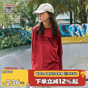 复古运动宽松插肩袖 美式 长袖 T恤男女童装 VISION 25春新款 KIDS