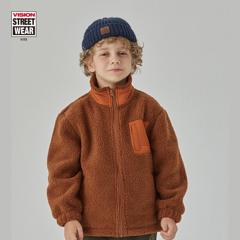 VISION仿羊羔绒夹克