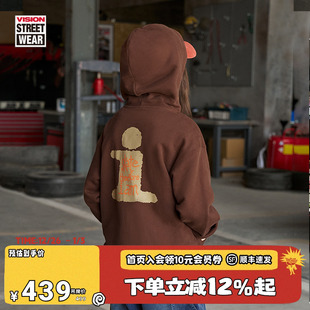 复古街头拉链连帽卫衣外套男女儿童童装 美式 秋冬 KIDS VISION