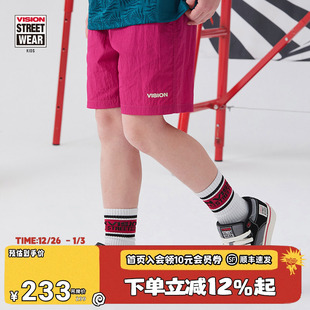 撞色刺绣LOGO宽松户外运动短裤 VISION 男女儿童夏季 童装 KIDS