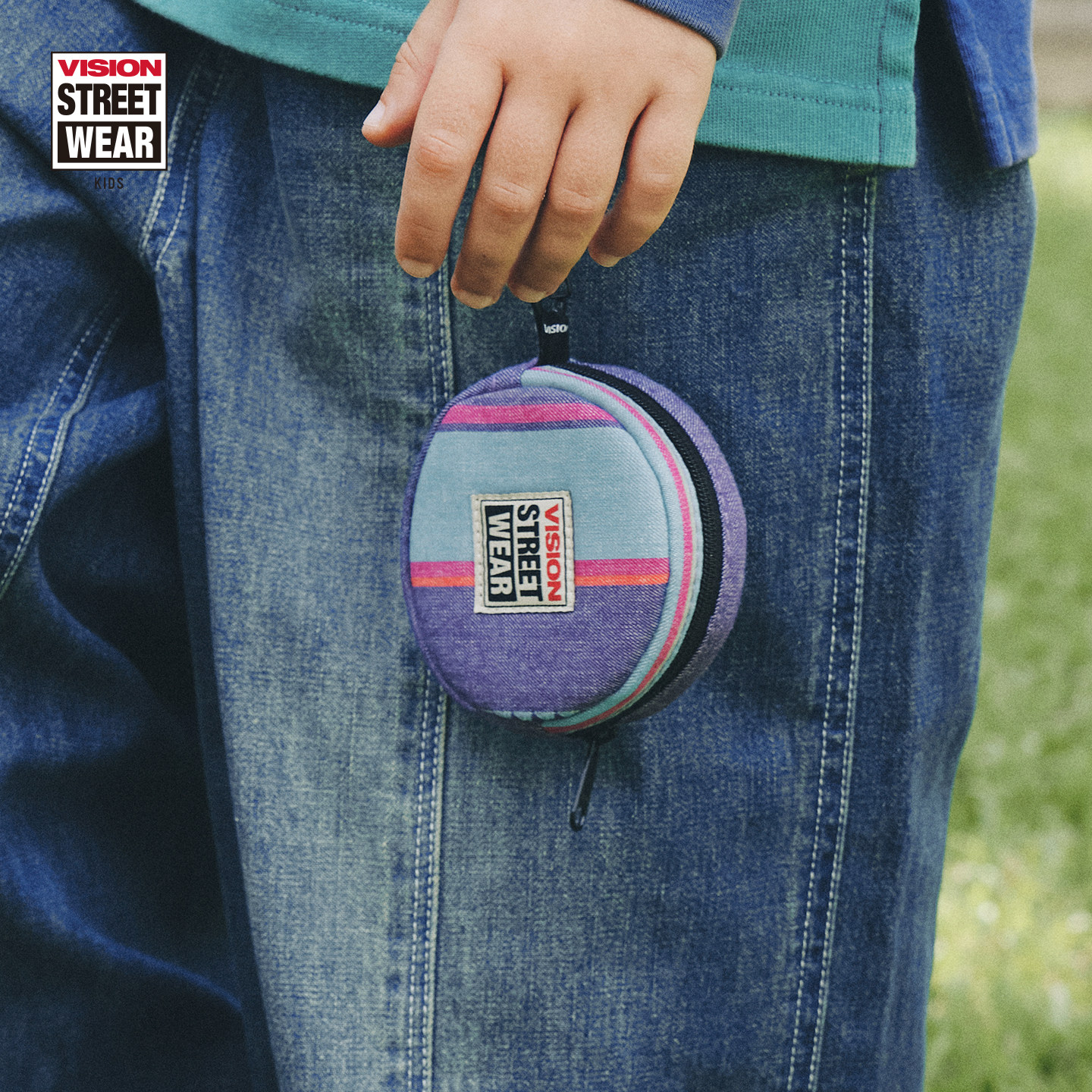 VISION童装 美式复古撞色圆形零钱包口袋包便携小挂包多色可选,童装/婴儿装/亲子装,包包,淘宝优惠券,粉丝福利购,淘宝优惠卷