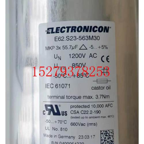 议价ELECTRONICONE62.S23-563M30电容器现货库存E62.S23-563M30