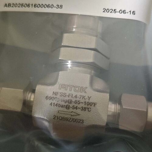 议价飞托克 FITOK NFSS-FL4-7K-Y针阀 316不锈钢 全新原装