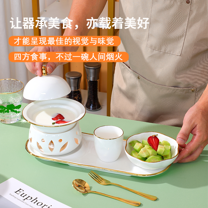 美容院养生粥碗银耳汤碗点心碗燕窝碗甜品碗轻奢中式糖水碗甜点碗