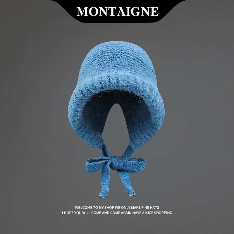 法国蒙田百搭雷锋针织毛线帽