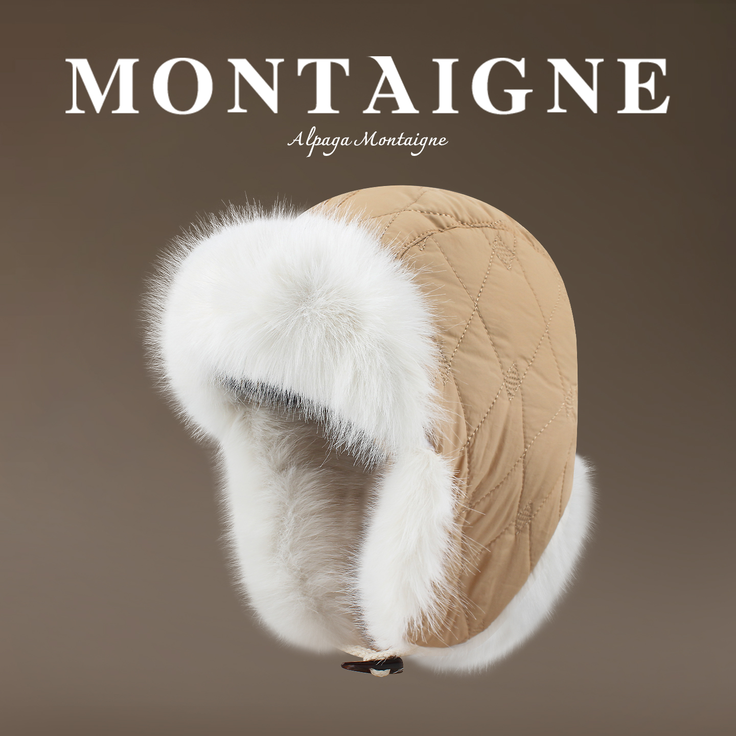 蒙田复古雷锋帽毛绒加厚护耳