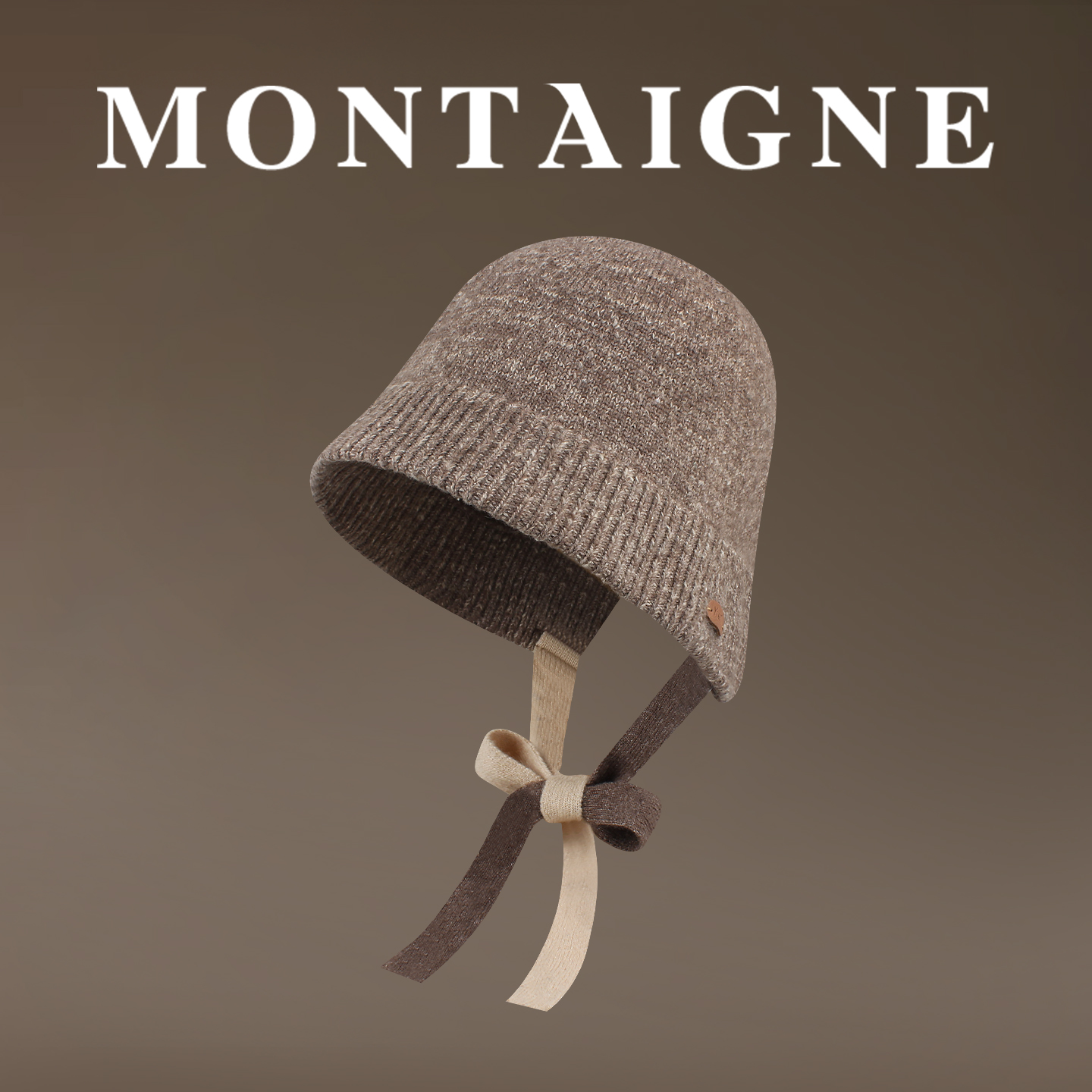 蒙田高级针织帽护耳渔夫帽显脸小