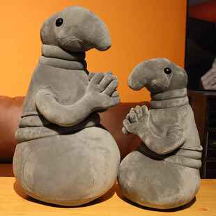 跨境俄罗斯外星人公仔 zhdun 怪物雕像玩偶抓机娃娃挂件毛绒玩具