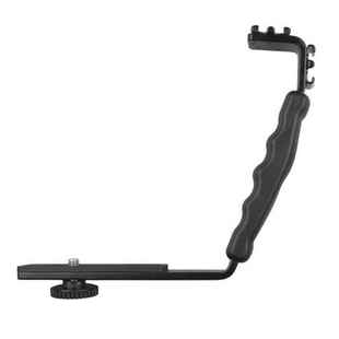 手机稳定器专用三脚架L型支架LED直播闪光灯加长延长杆皮质收纳包