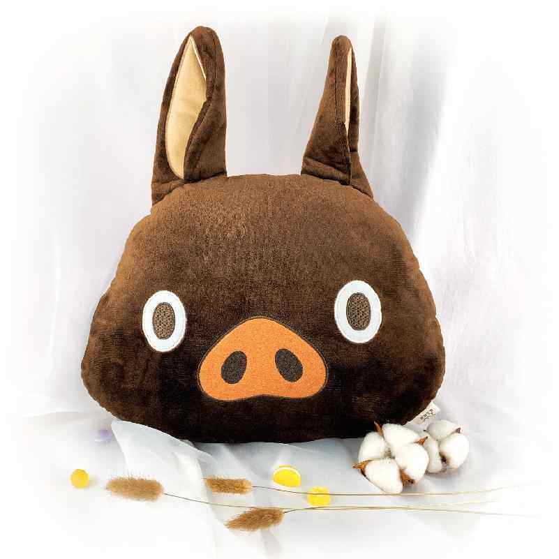 网红闪电宅急送海明威猪毛绒头枕 小猪人气毛绒娃娃抱枕