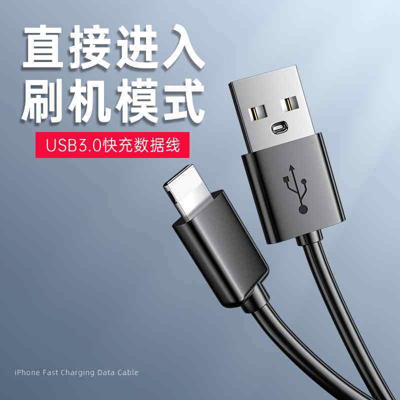 适用苹果ipad平板电脑3.0快充数据线 iPhone自动恢复刷