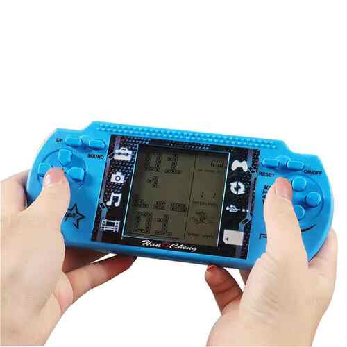 跨境新品 3.5寸带灯大屏幕俄罗斯方块电子掌上游戏机经典益智玩具