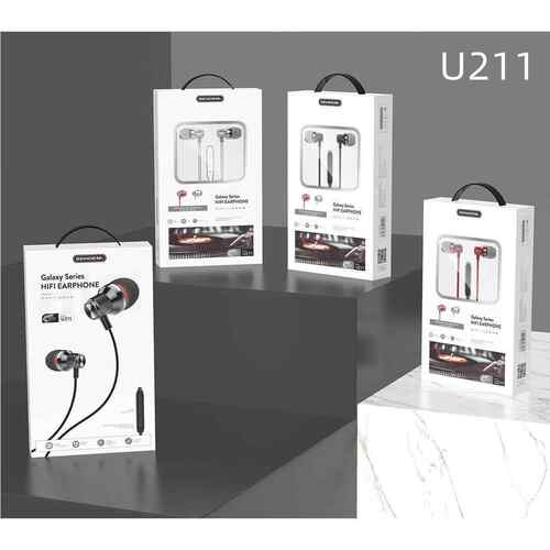 声顿U211耳机 耳塞式重低音HIFI高音质 有线控带麦通用耳塞