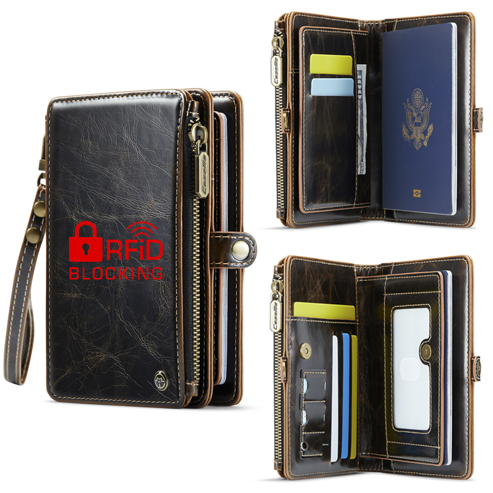 rfid防盗刷多功能护照夹钱包卡包
