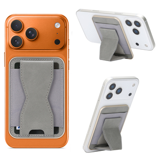 Magsafe磁吸手机支架卡包卡套背夹背贴隐形折叠适用苹果iphone17/16pro/15/14plus/13/12便携式