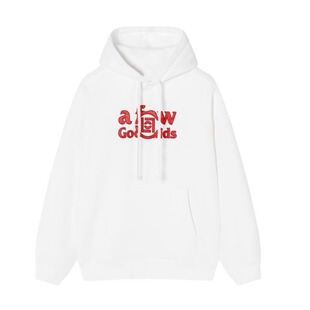 【CLOT】CLOTTEE联名丝绸基础印花连帽卫衣帽衫 陈冠希主理男女潮