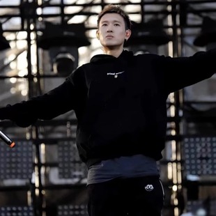 Scream歌词字母印花连帽卫衣帽衫 Primal 外套男女潮 GALI同款 重磅