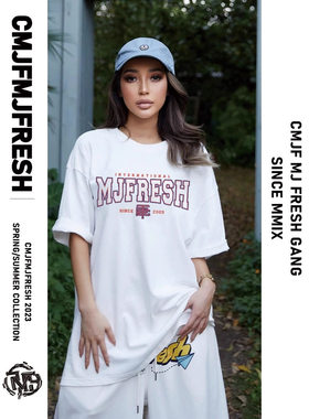 【顽童MJ116主理】CMJFMJFRESH Collegiate Tee新款短袖T恤打底衫
