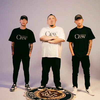 重磅 × 顽童MJ FRESH GANG 联名logo瘦子eso同款圆领套头短袖T恤