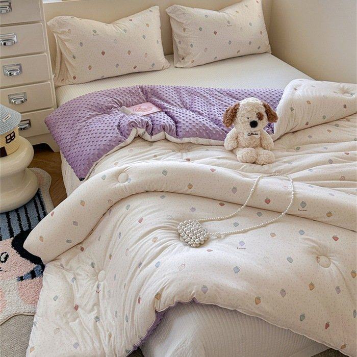 新款A类针织棉豆豆被 儿童豆豆绒安抚被大豆冬被 加厚被子被芯,床上用品,化纤被,淘宝优惠券,粉丝福利购,淘宝优惠卷