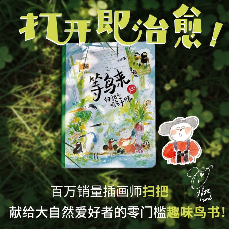 等鸟来扫把的观鸟手账新书自然