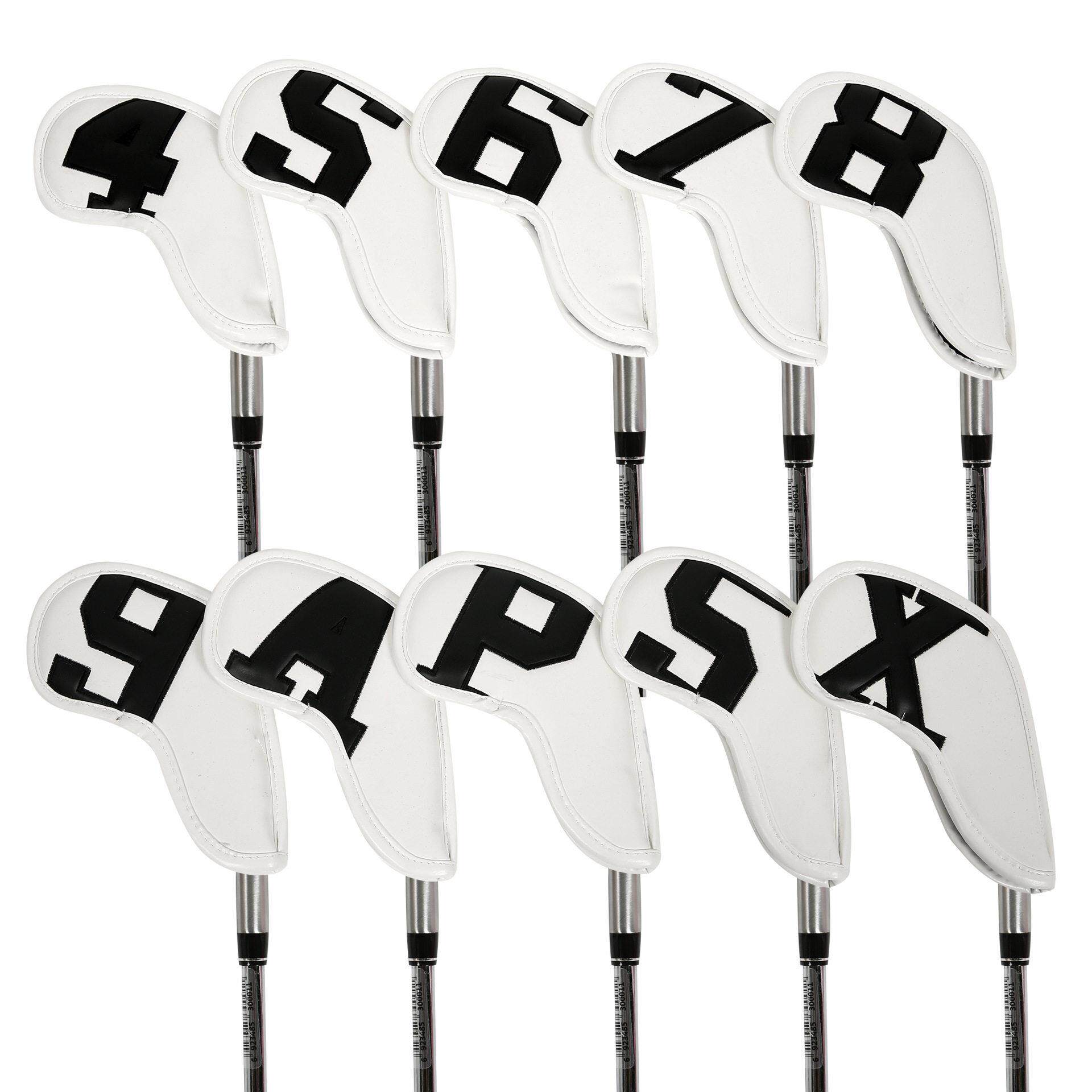工厂自供PU保护套golf club铁杆套iron head cover尔夫杆头套