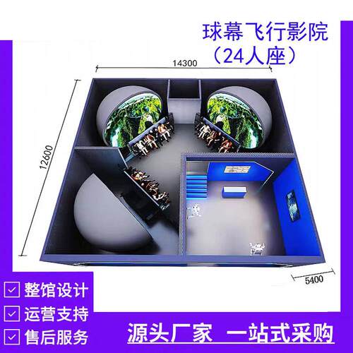 动感飞行影院裸眼3D5D7D环幕沉浸式互动轨道影院商用大型球幕影院