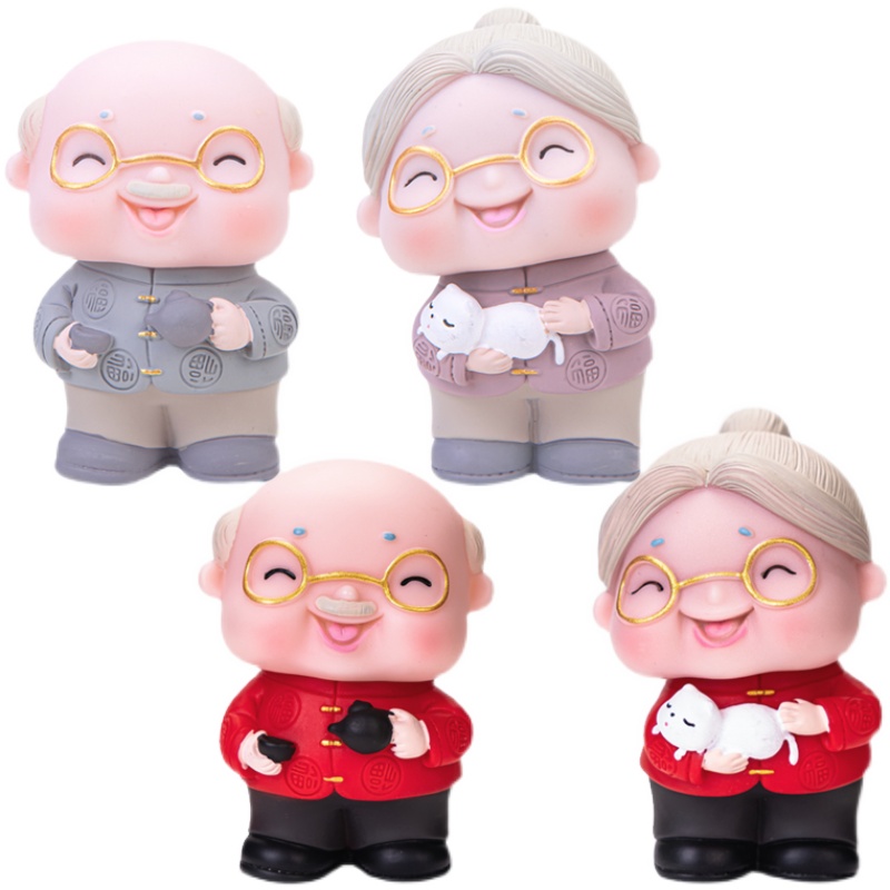 蛋糕烘焙装饰寿星公婆爷爷奶奶