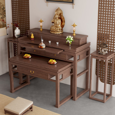 新中式实木供桌双层供桌