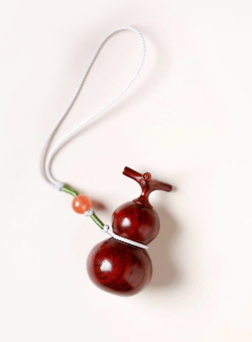 文玩小葫芦挂件手把件吊坠紫檀木