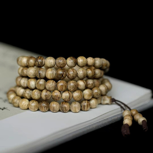 沉香手串108颗女士达拉干6mm手链天然奶香浓郁男士高端木佛珠文玩
