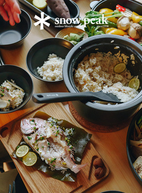 snowpeak雪峰户外炖锅家用耐高温耐热陶瓷锅套装CS-580/TW-110