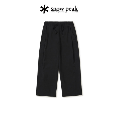 SnowPeak雪峰休闲裤女26秋新款户外通勤防晒防泼水阔腿长裤丨PT22