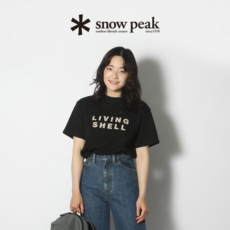 snowpeak雪峰字母印花T恤