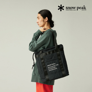 SnowPeak雪峰户外运动挎包男大容量休闲单肩包托特包女AC-25AU013