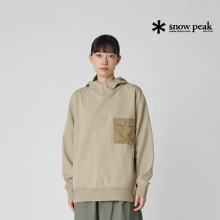 snowpeak雪峰2025春夏户外虫盾卫衣休闲连帽衫防蚊虫套头衫外套
