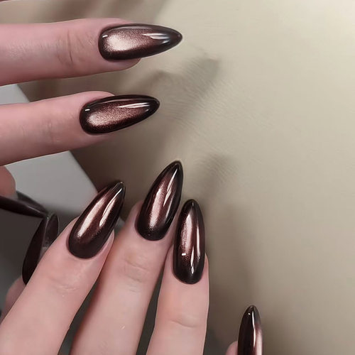 暗黑夜色猫眼甜酷百搭欧美风可拆卸穿戴甲24片press on nails