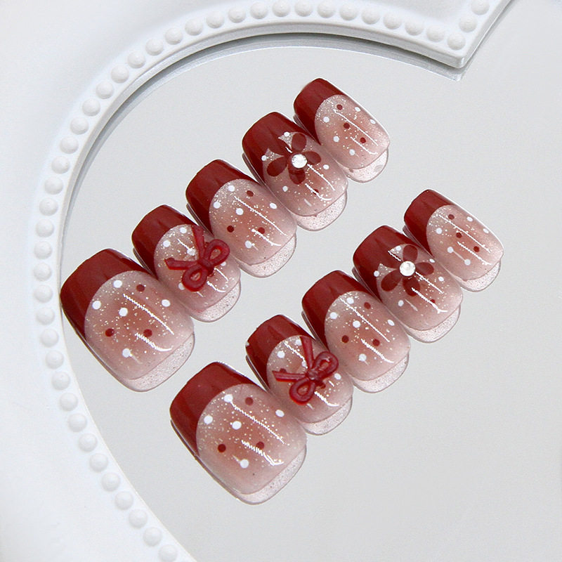 手工穿戴甲法式猫眼腮红波点闪耀小花欧美ins风可拆卸美甲片分码,彩妆/香水/美妆工具,美甲工具,淘宝优惠券,粉丝福利购,淘宝优惠卷
