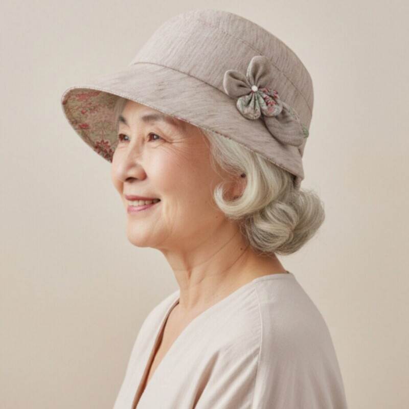 春秋季中老年人帽子女奶奶鸭舌帽休闲薄款妈妈八角帽老太太老人帽