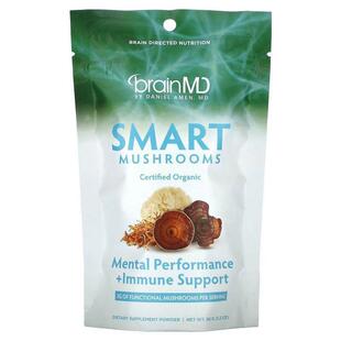 BrainMD,Smart Mushrooms,3.2 盎司(90 克)