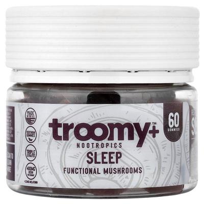 Troomy Nootropics,睡眠，功能性蘑菇软糖，黑树莓味，60 粒软糖9