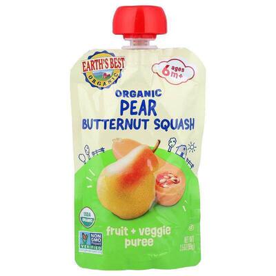 Earth's Best,Organic Fruit + Veggie Puree, 6+ Months