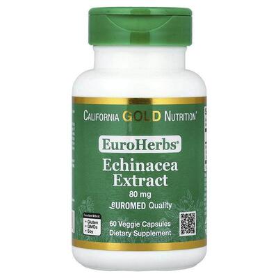 California Gold Nutrition,EuroHerbs，紫锥菊草本提取物，80 毫