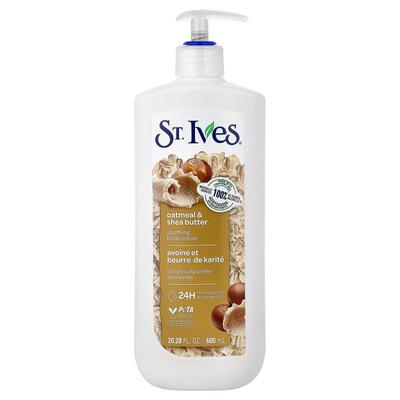 圣艾芙,Soothing Body Lotion, Oatmeal & Shea Butter, 20.28 fl